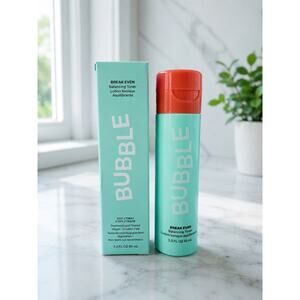$25 New Bubble Break Even Balancing Toner 3.2 oz 95 ml New Vegan Skin Toner